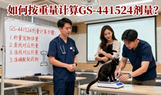 How do I calculate GS-441524 dosage by weight?